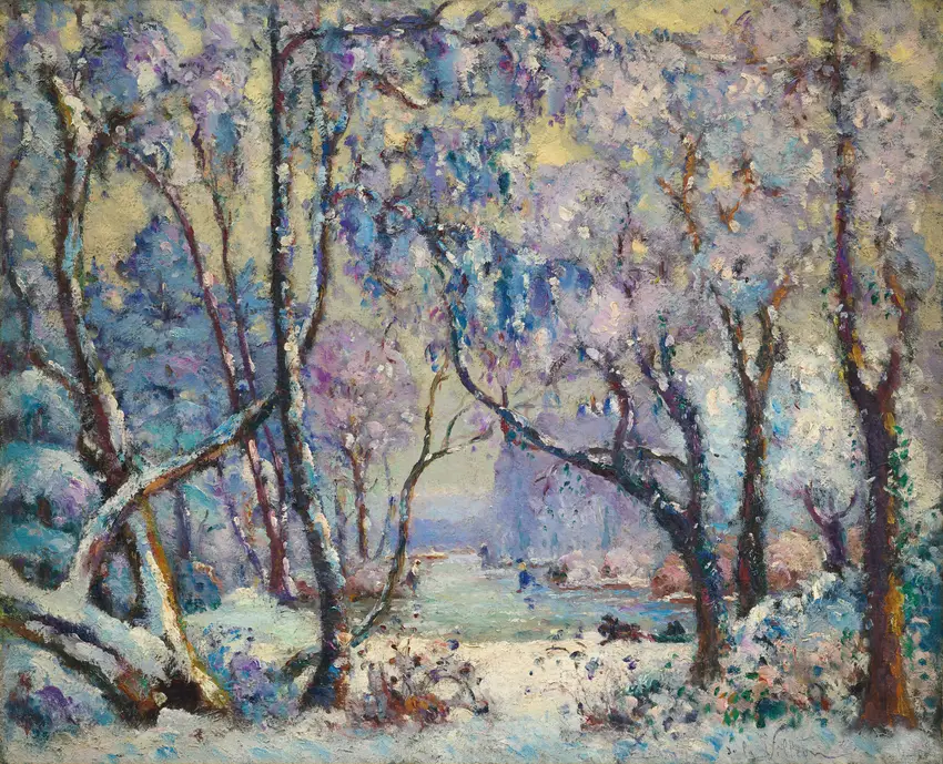 Neige et givre (1910) by Emmanuel de La Villéon